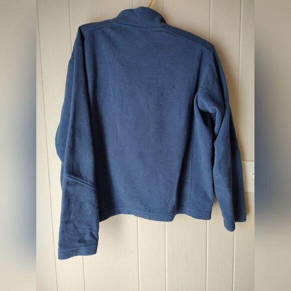 Lands End Men's Blue Quarter-Zip Sweater Medium - Picture 6 of 7